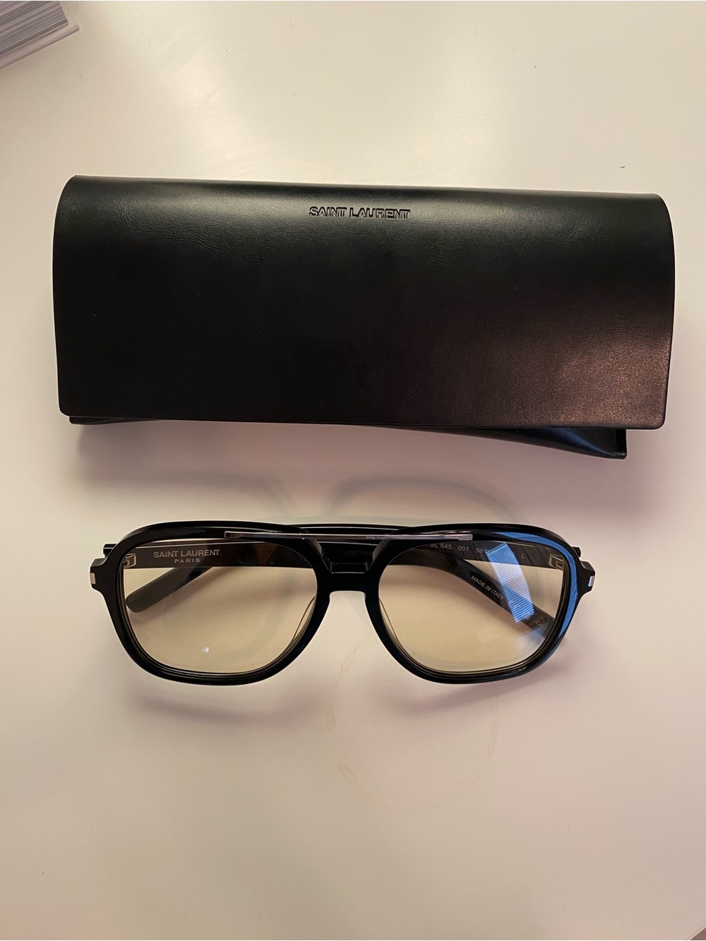 Saint Laurent Black Square Navigator Sunglasses SL 545 - Original Box included. - Picture 3 of 16